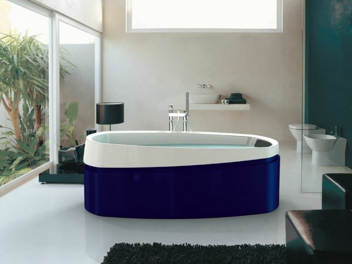 salle-de-bains-design-spa-bain à remous-ovale
